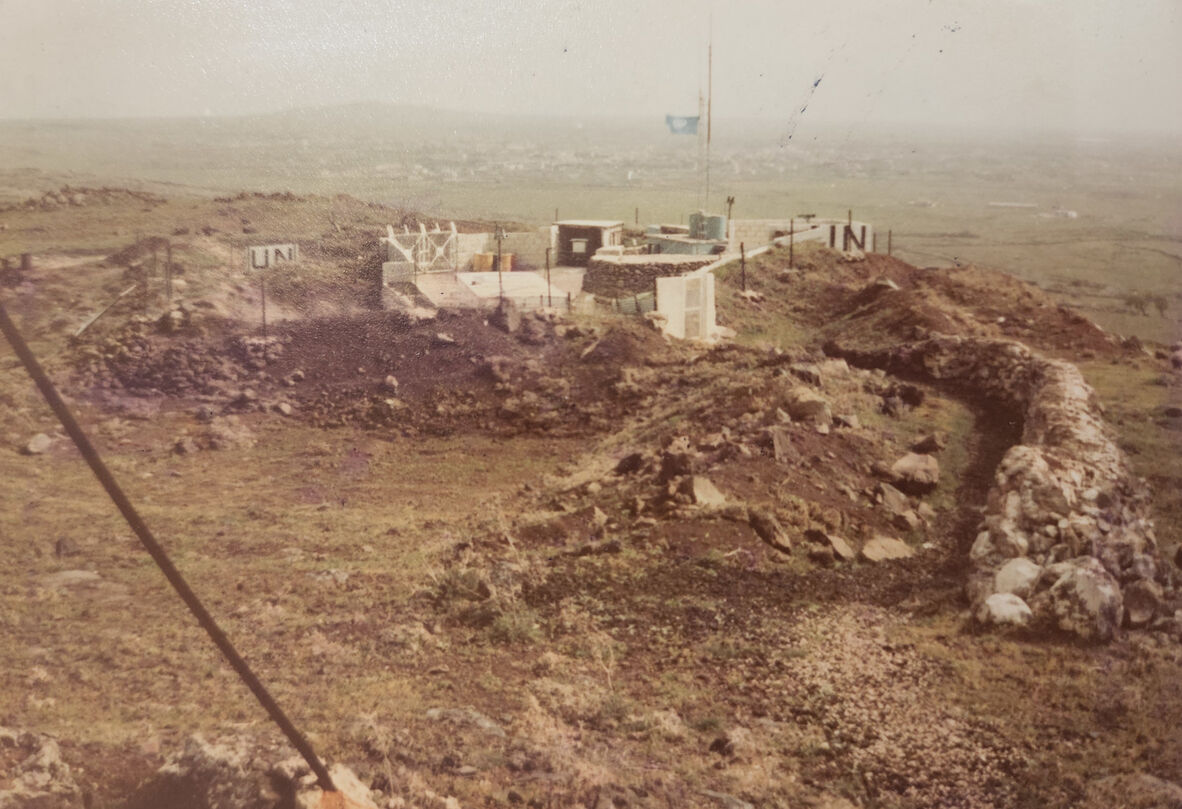 Observation Post 72 overlooking the Area of Separation, Golan Heights