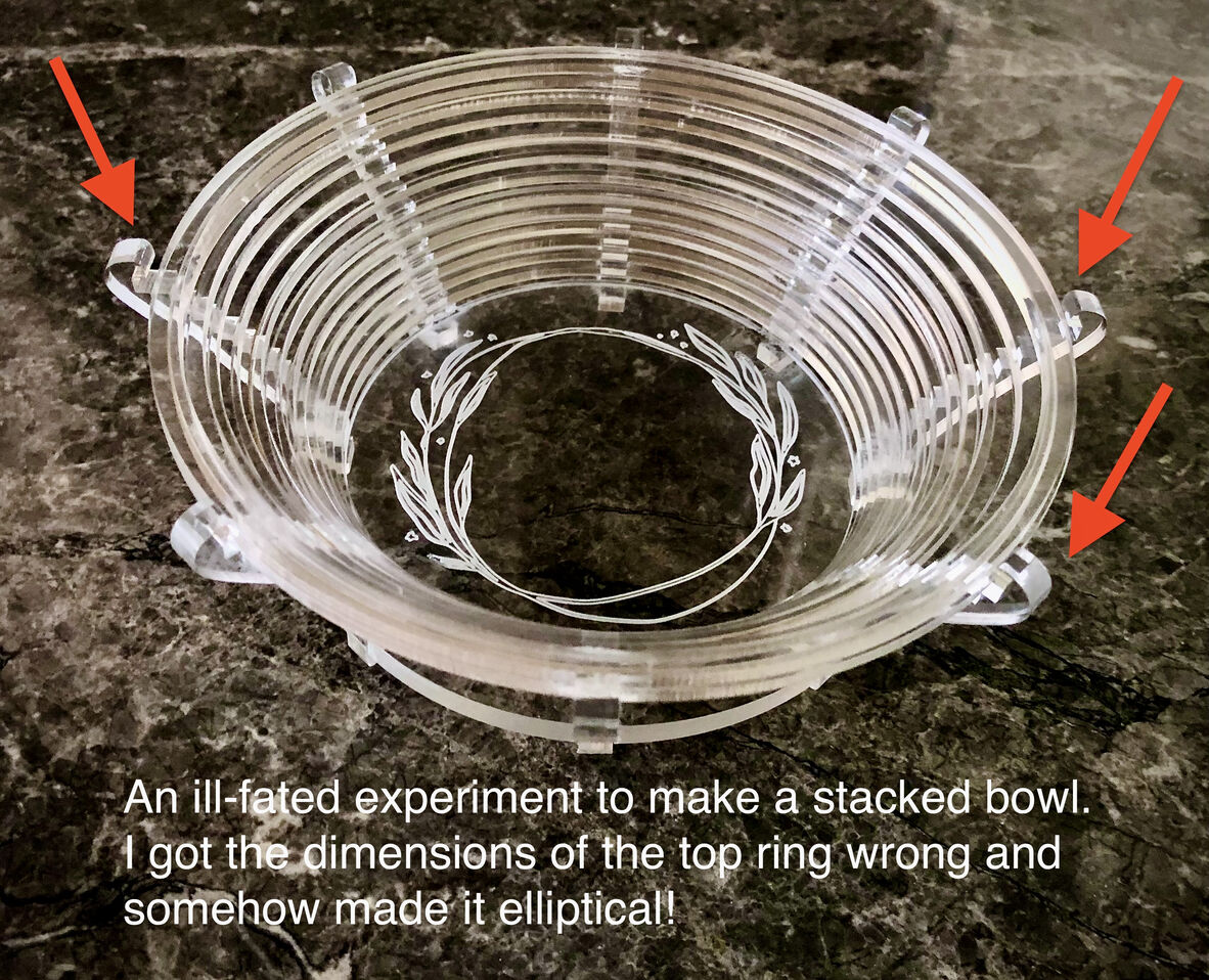 Stacked bowl prototype by The Edge and Open Lab regular, Tom, 2025