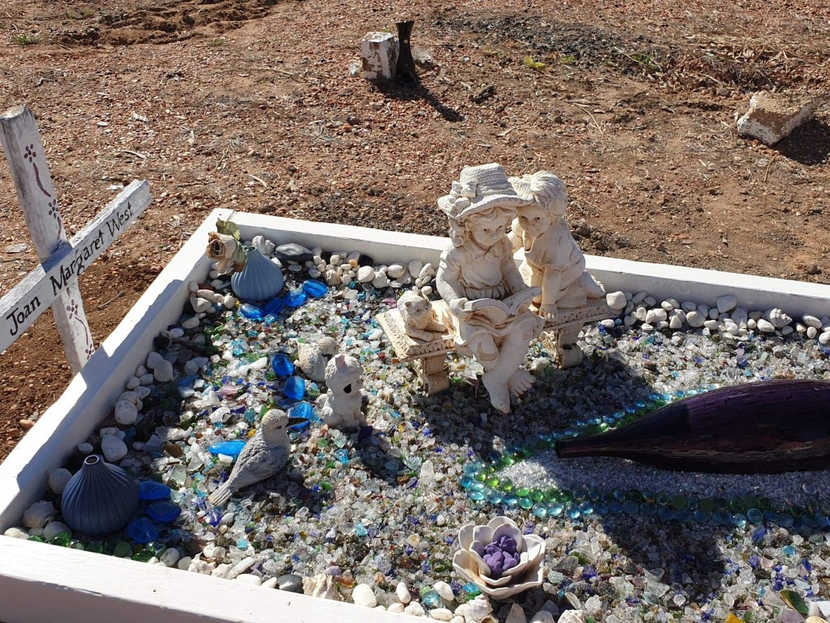 Resting place of Joan West, Walgett, NSW.