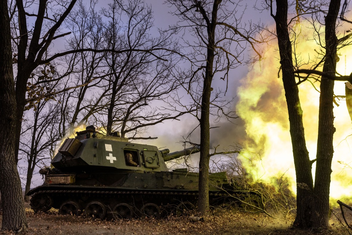 A photo of a tank with fire