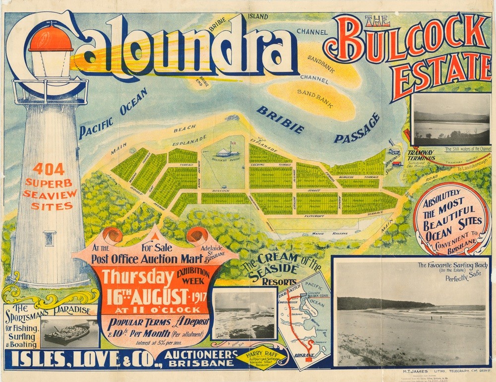 Bulcock Estate Caloundra  Isles Love Land Agents  Geo Phillips and Harry Raff Surveyors 
