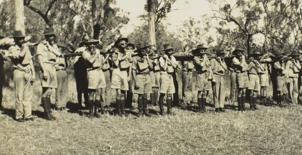 Gas mask training