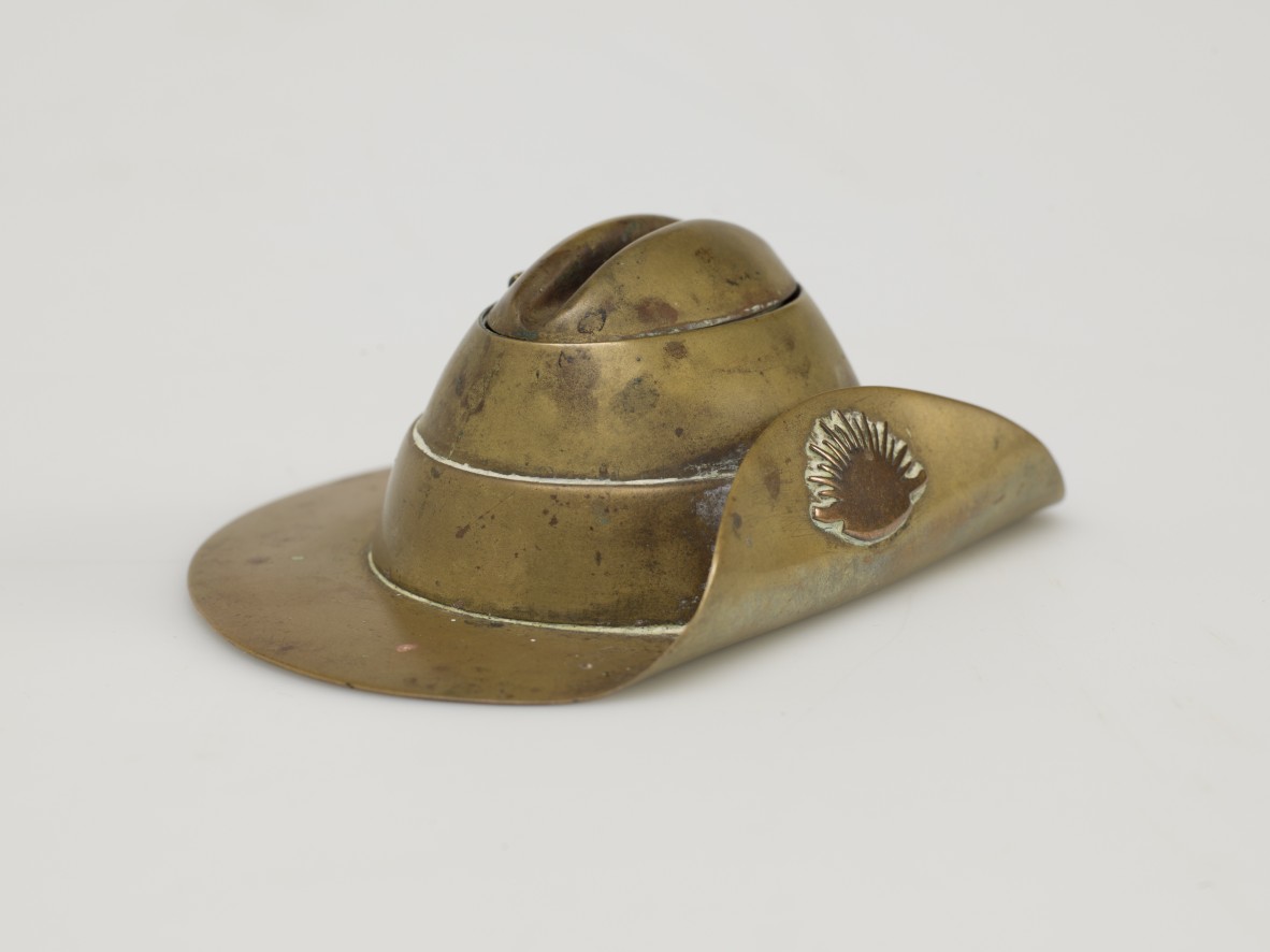 Slouch Hat Trench Art, 1914-1918, John Oxley Library, State Library of Queensland, Image 30674-0073-0002