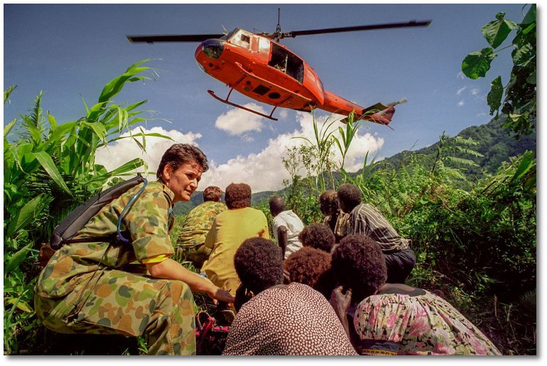 Captain Belinda Byrne, Bougainville Island, 1999