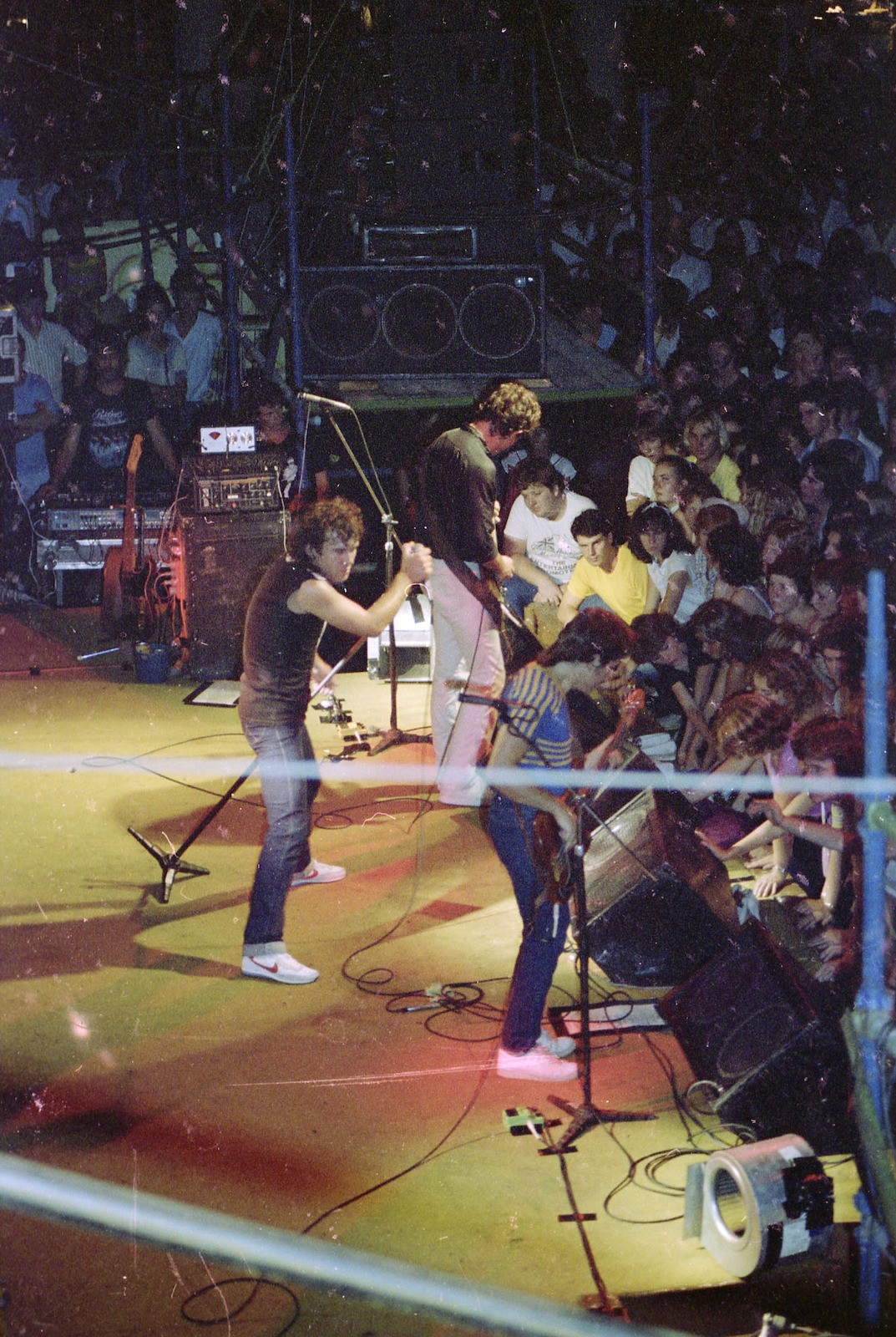 Jimmy Barnes fronting Cold Chisel at Cloudland in Brisbane on 19 July 1980.