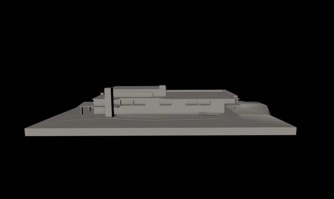 A 3D model of The Edge building