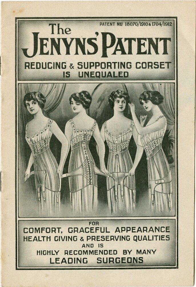 Line drawn advertisement for the Jenyn's Patent corset