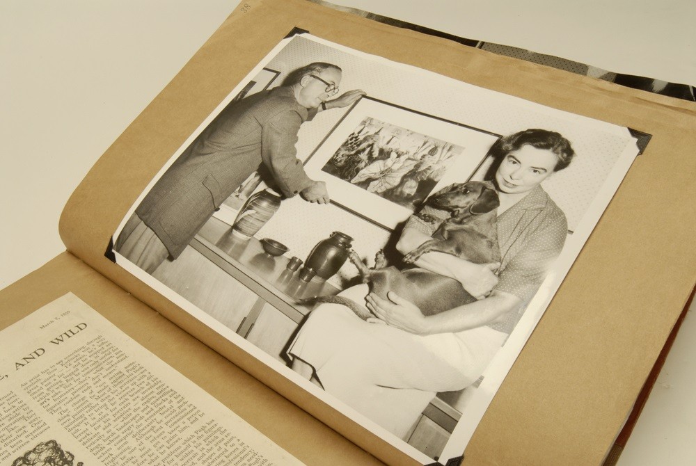 Brian and Marjorie Johnstone with their dog Lindy