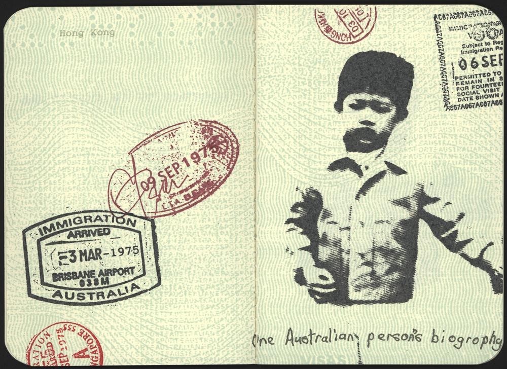 Page from Portrait of an Australian (ed. 6/10), 1998.
