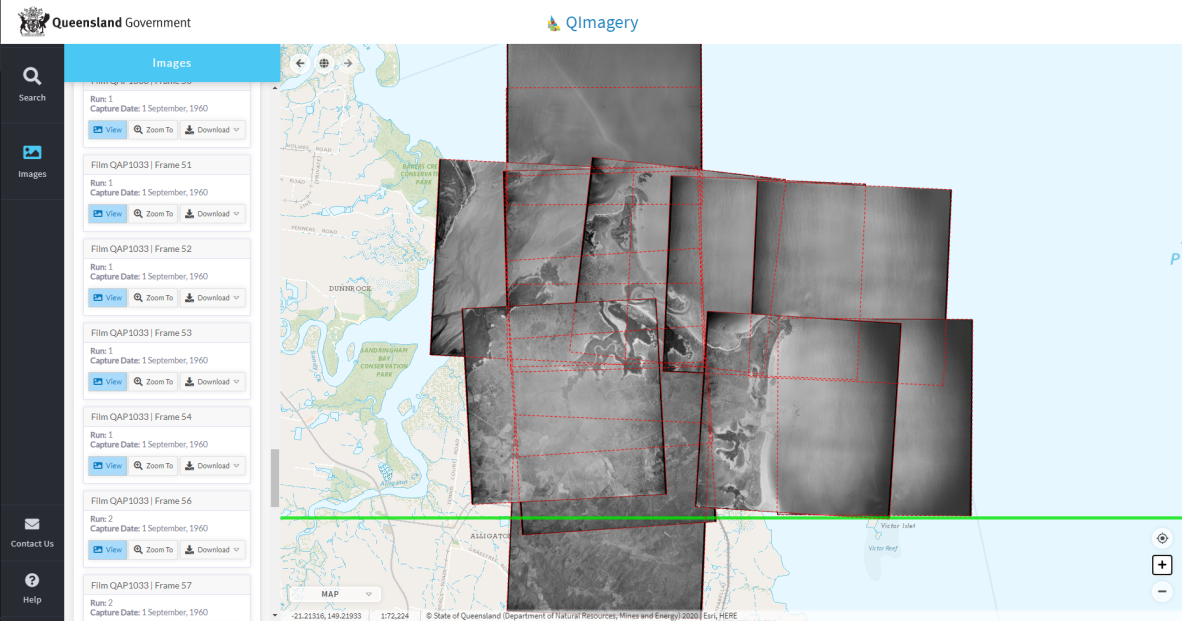 Aerial and satellite images at Qimagery