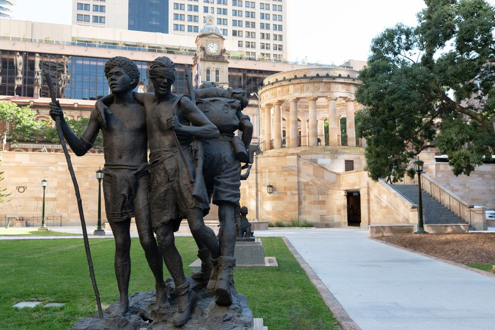 State Library of Queensland South West Pacific Campaign Memorial Anzac Square Brisbane