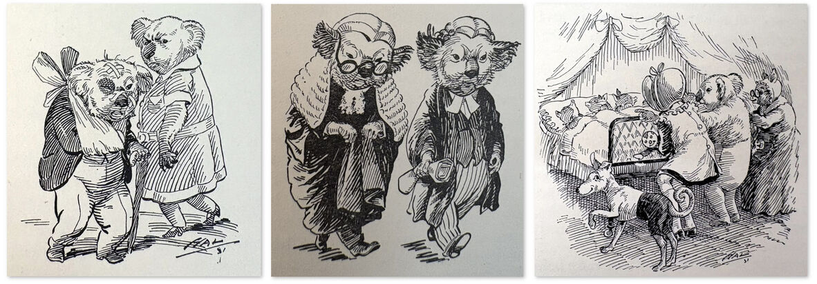 Illustrations from "Betty and the Bears