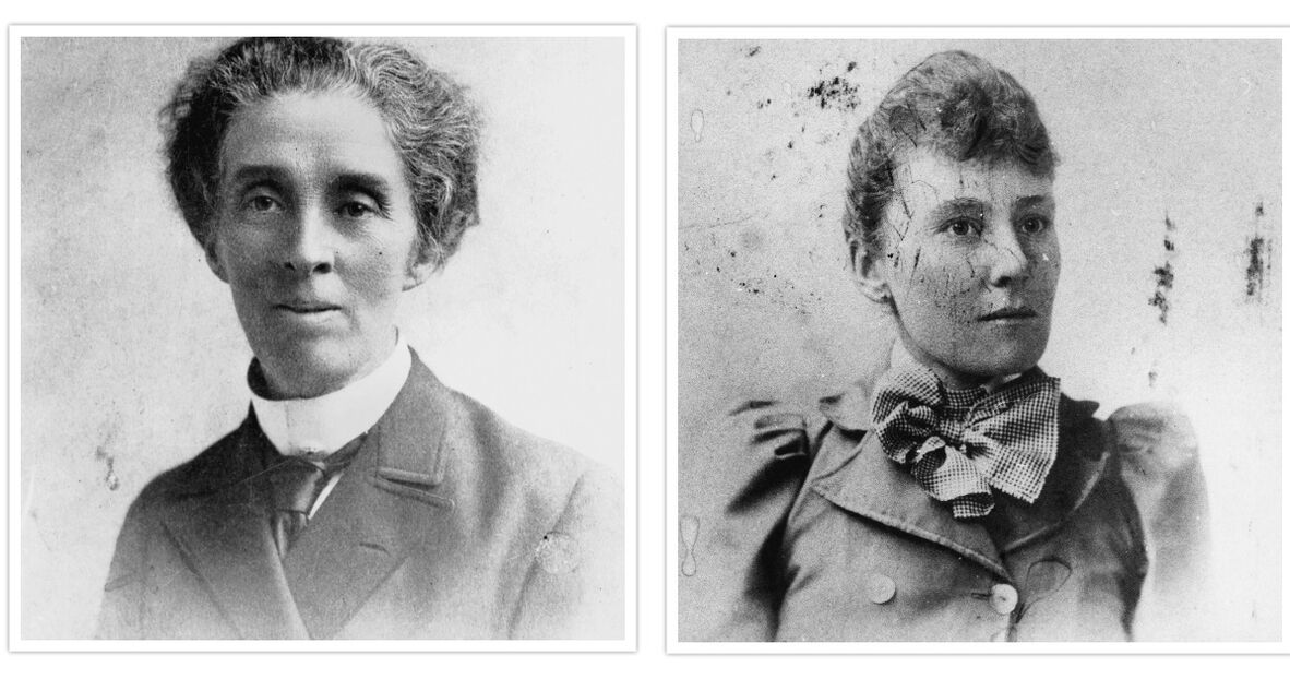 Portrait of Dr Lilian Violet Cooper and Miss Josephine Bedford.