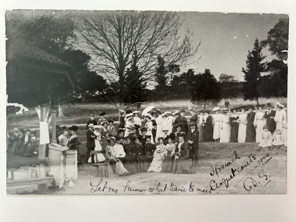 Ipswich croquet courts, 1904. 