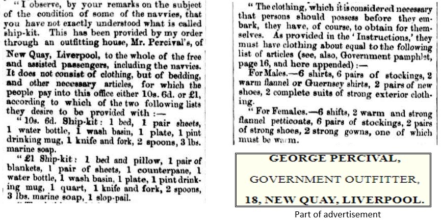 Section of a newspaper article about immigration published in The Brisbane Courier 16 Nvoember 1866 p3