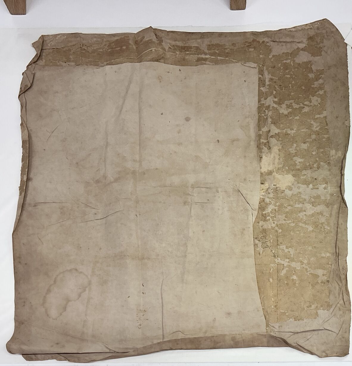 The progressive unfolding of the map revealed the final composition
