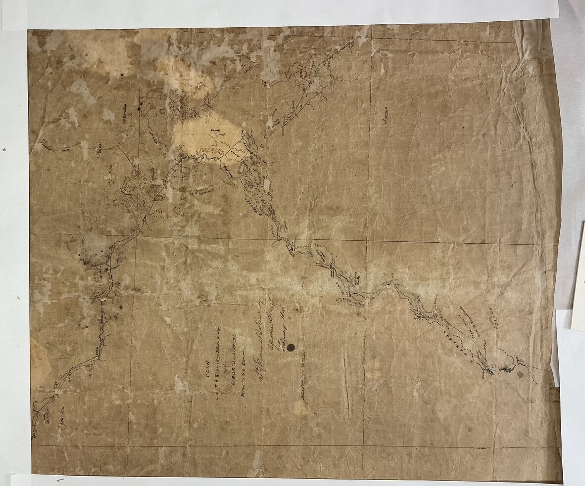 Central section of map, after treatment