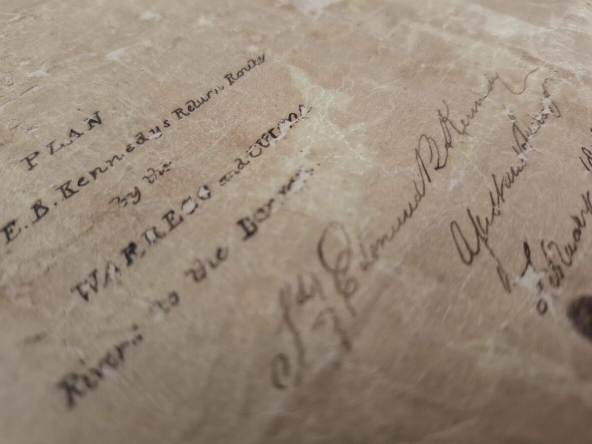 Handwriting on a very old plan