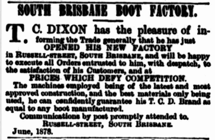 The Queenslander, Saturday, 6 July, 1878, p.444.