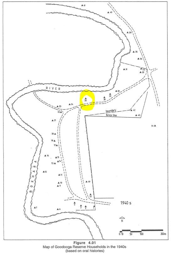 The West's lived at Goodooga Tin Camp from the 1930's til 1960's. My Grandmother's family, the West's lived in house 26 on the Bokhara River.