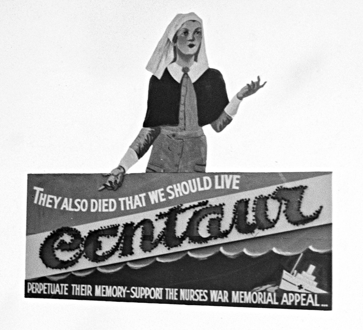 Advertisement for Centaur Memorial Fund for Nurses Advertising, 1948