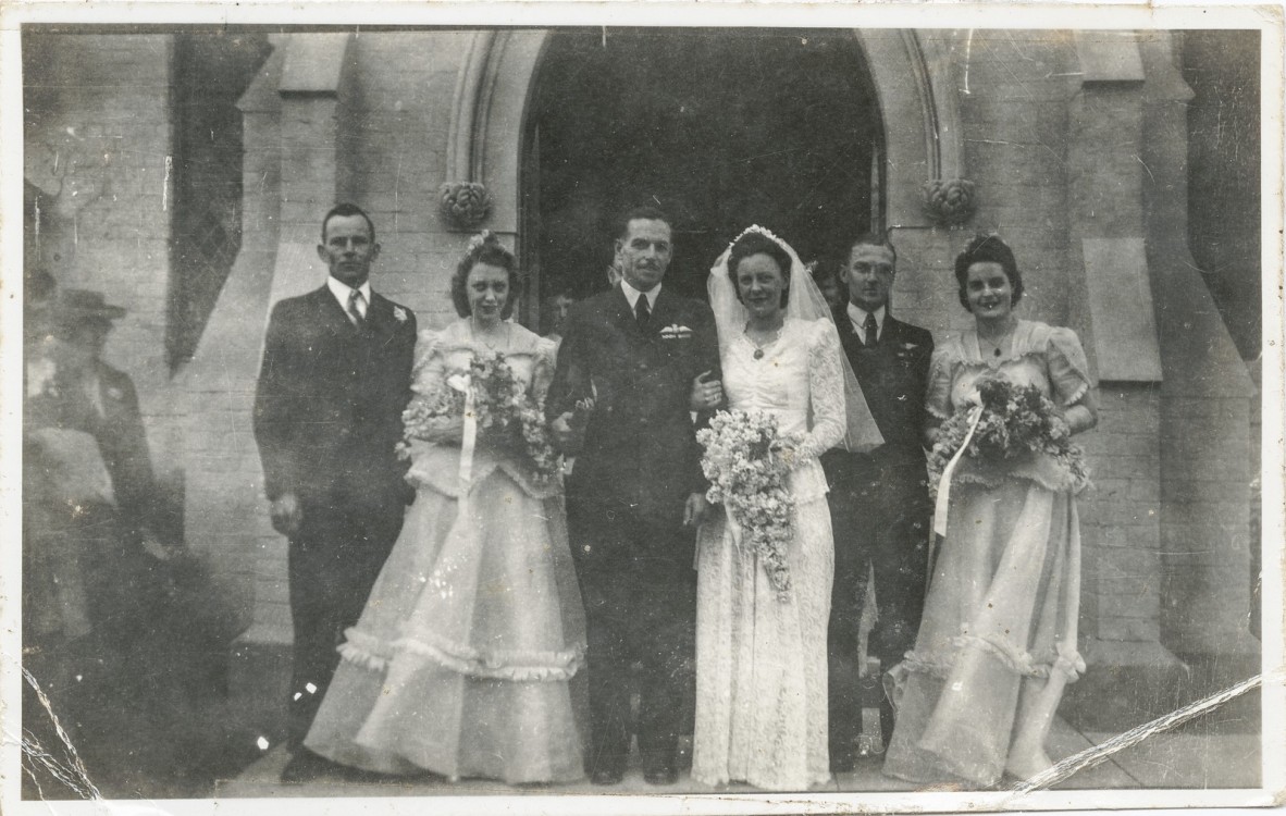 Photo of Charles Fry and Beryl Smiths wedding