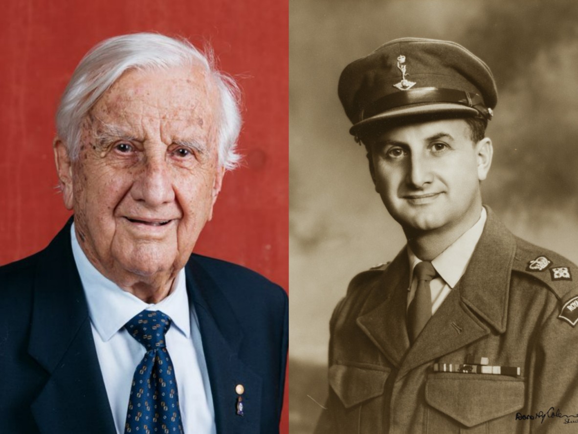Two images of Dr John Stanton Mellick