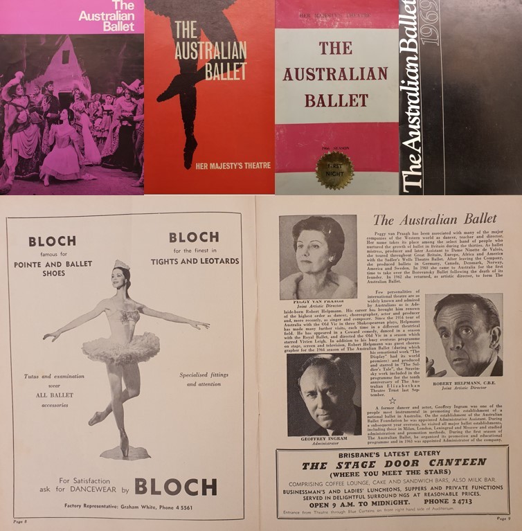 Selection of ephemera related to The Australian Ballet