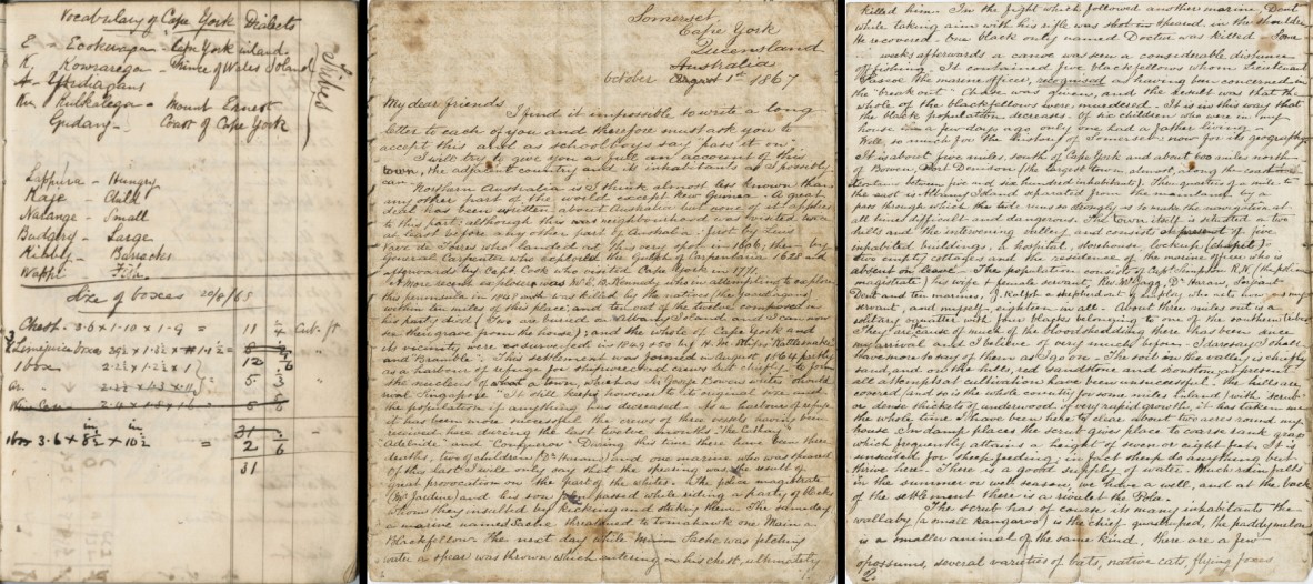 Diary and journal pages from William Kennett Archive