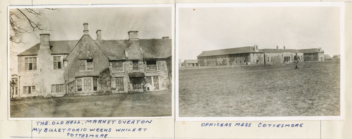 The Old Hall and Officers Mess at 4 Operational Training Unit Cottesmore, 1942. 