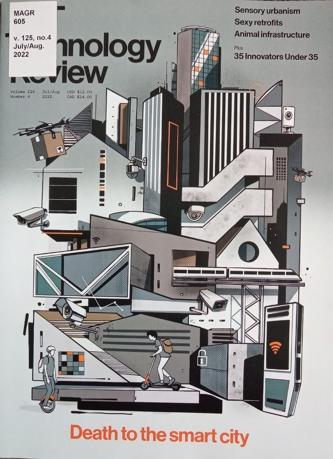 Front cover of "MIT Technology Review", v125, no. 4 Jul/Aug 2022