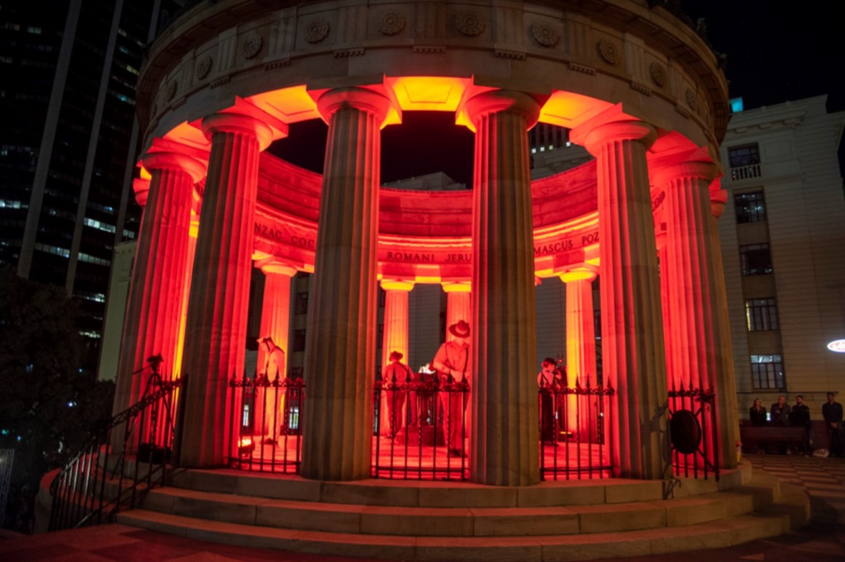 A Dawn Service at the Shrine of Remembrance