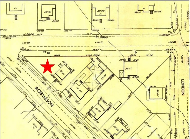 Extract from Brisbane City Council detail plan no.1339, 1960