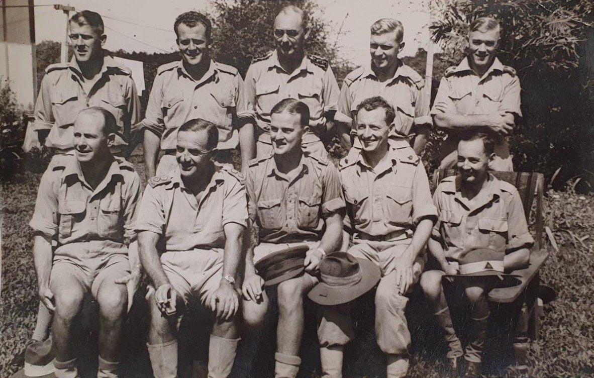 Chaplain Donald Macleod's unit in Papua New Guinea, 1942.