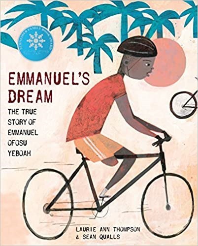 Boy riding his bicycle