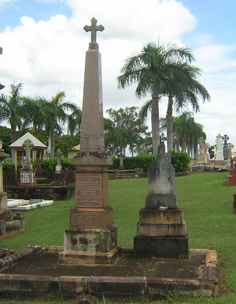 Mooney and O'Keeffe headstones at Nudgee Cemetary