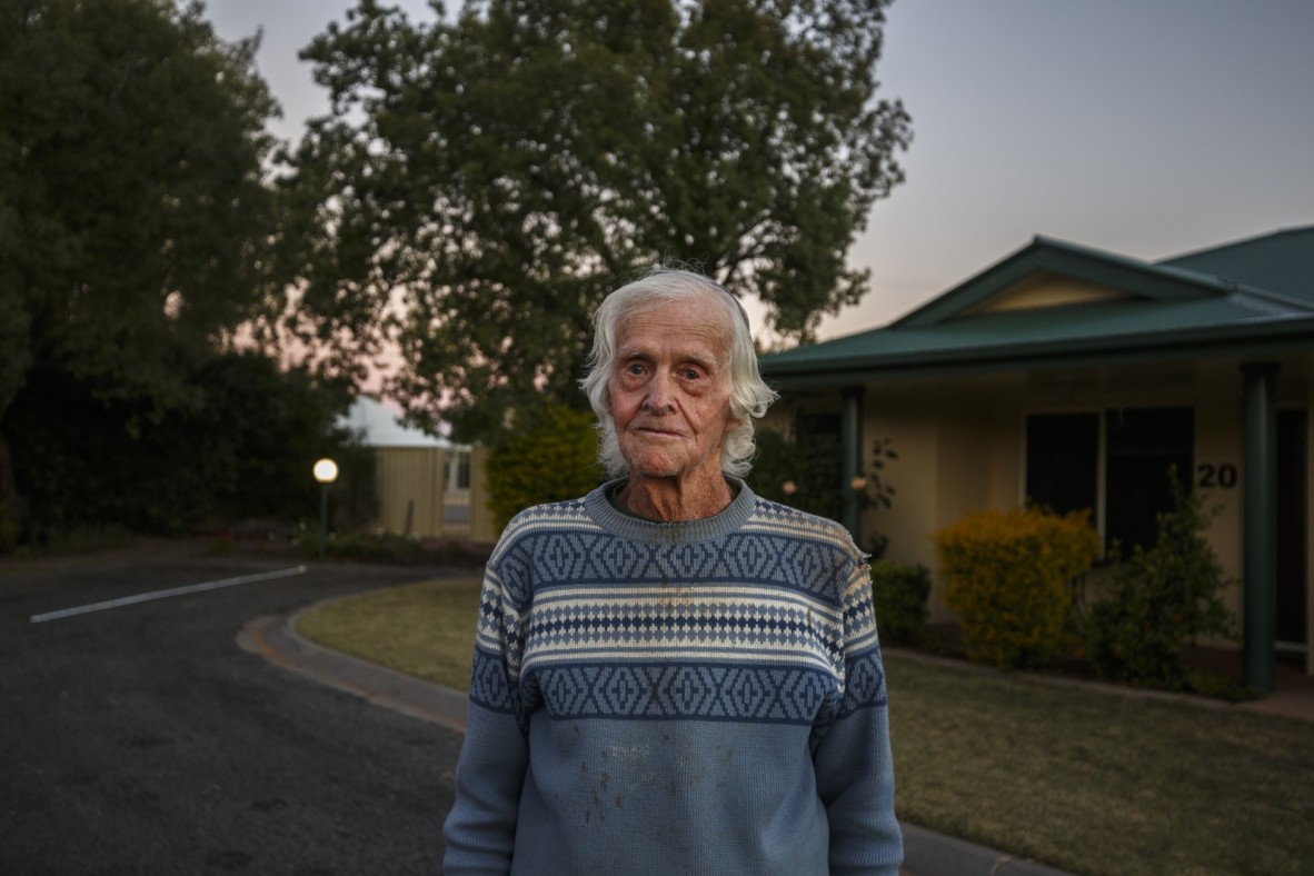 John Lithgow at the Windmill Gardens Retirement Village, Chinchilla.