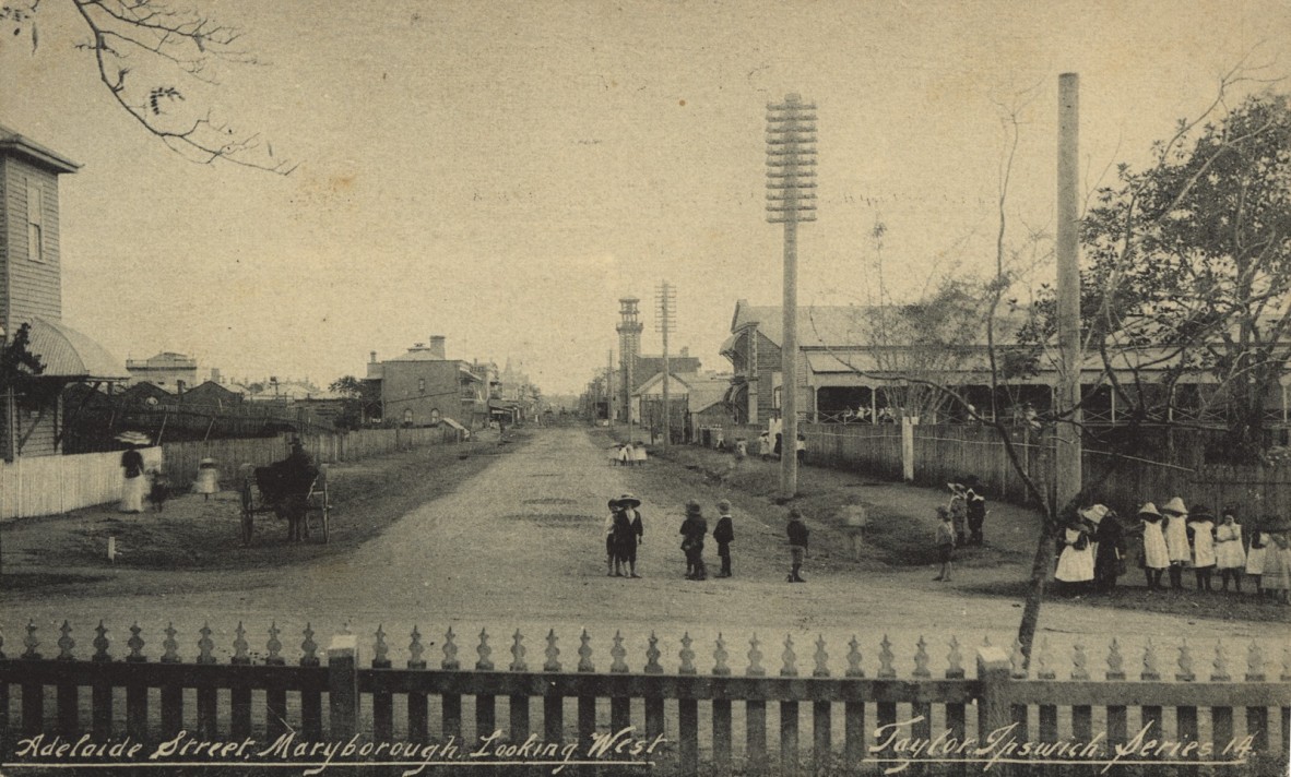 Adelaide Street Maryborough, looking west, ca. 1904.