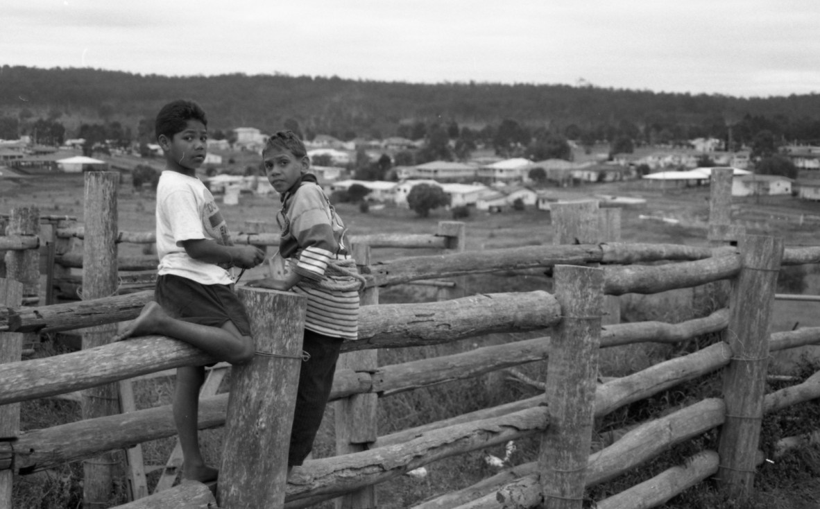  Boys in a cattle yard in Cherbourg, Queensland, 1998