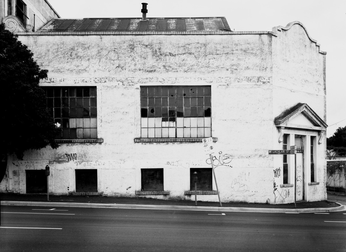 Street view of a vacant building with broken windows Fortitude Valley Brisbane