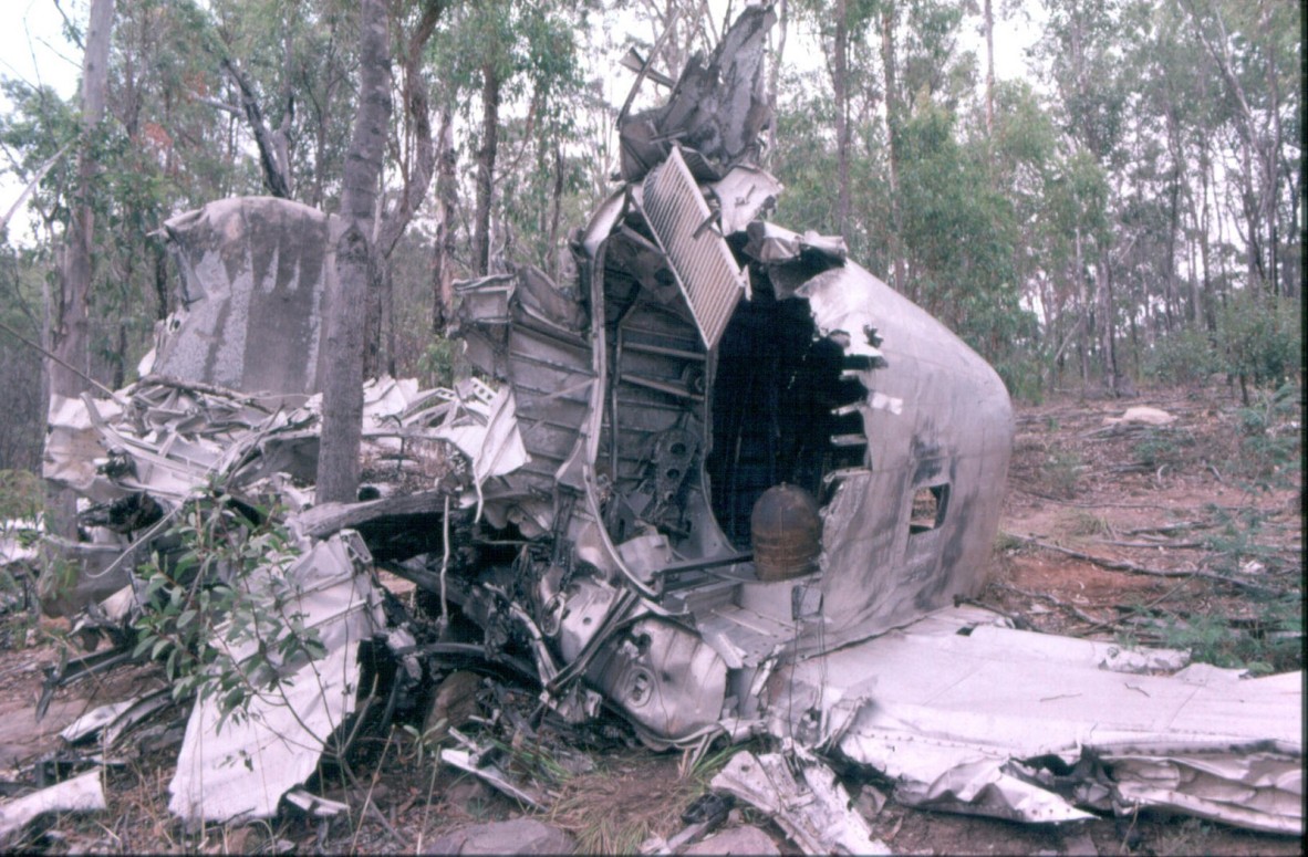 Photograph of B-24D Liberator “Beautiful Betsy” crash site