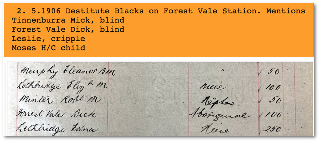 Bequest to Forest Vale Dick, 1919