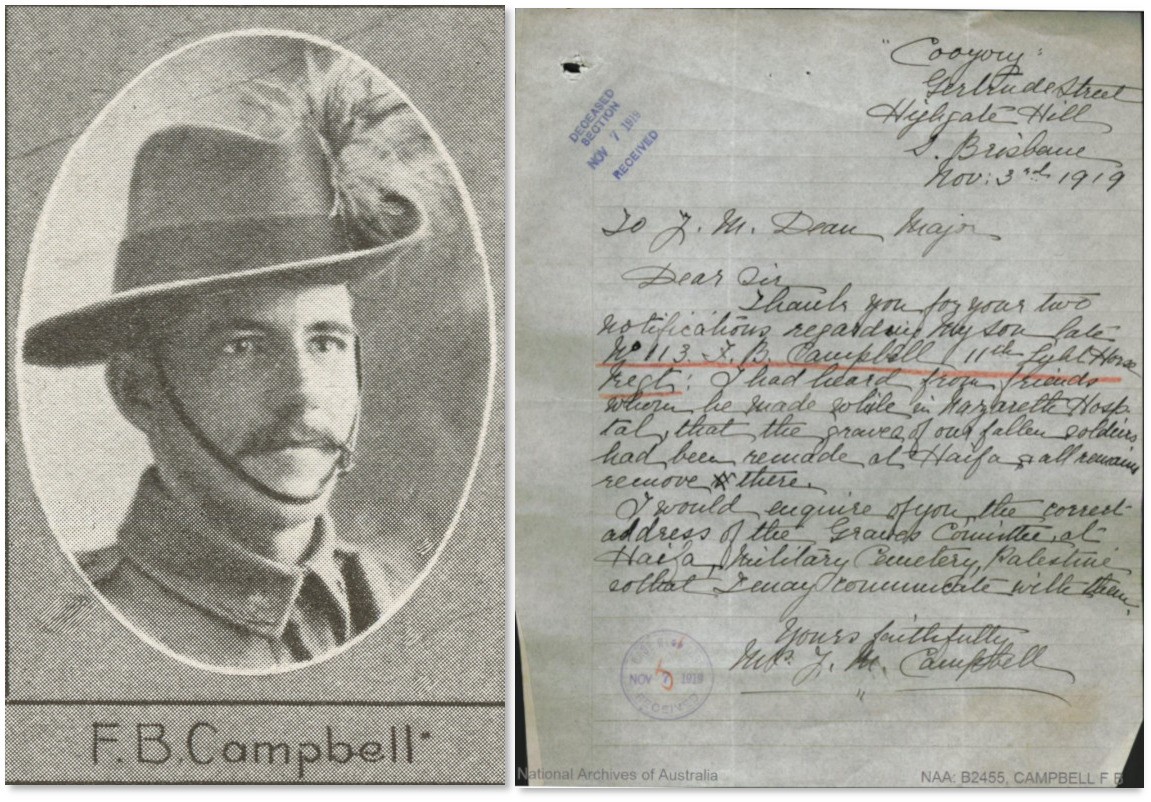 Frank Campbell, 11th Light Horse