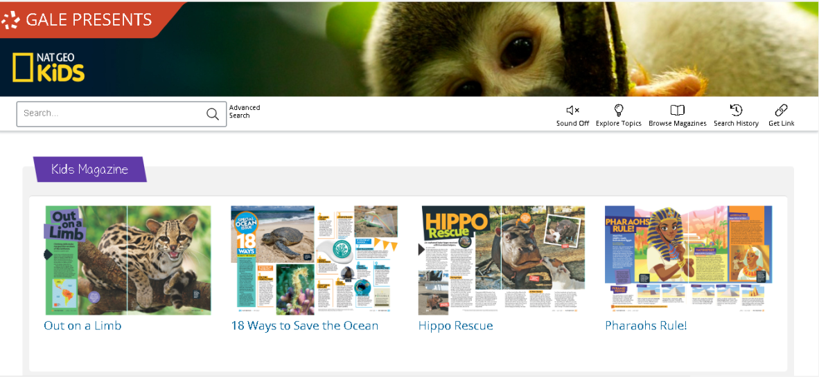 Image of National Geographic Kids database