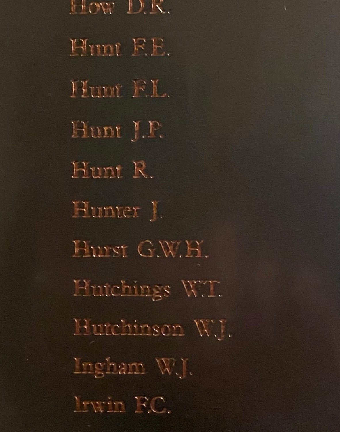 Honour roll for the 49th Battalion