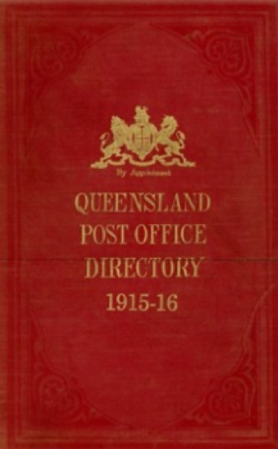 A red book cover of Wises Post Office Directory
