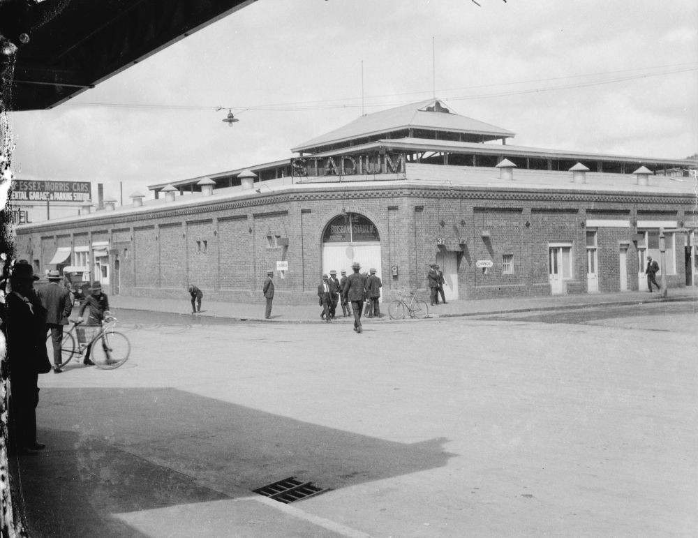 Brisbane Stadium, home of boxing in Brisbane, ca. 1925.