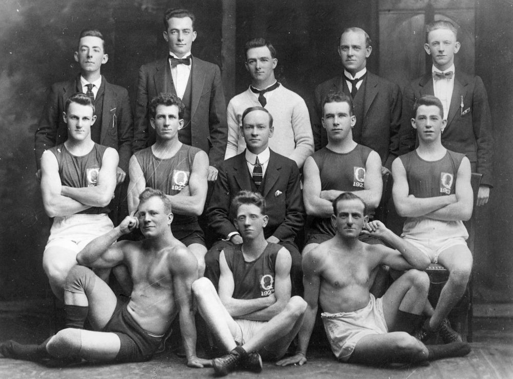 Queensland Amateur Boxing and Wrestling Union team, 1923. William (Billy) Baden Unwin top left.