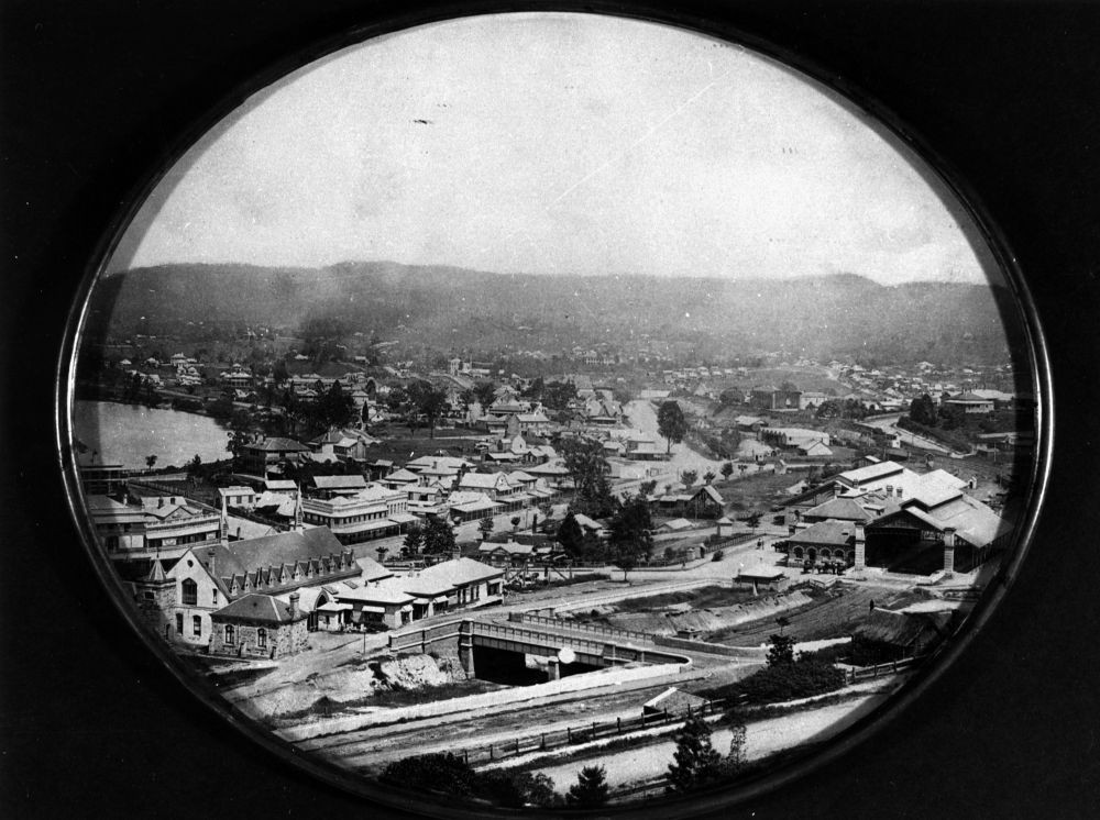 View of the Brisbane suburb of Milton in the 1880s