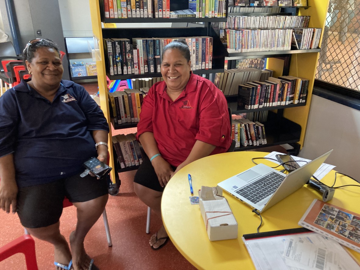 IKC Administrators Pauline Lifu and Magdalene Lifu